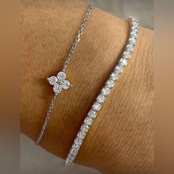 Diamond Bracelet Set S1289 - Picture 1 of 3